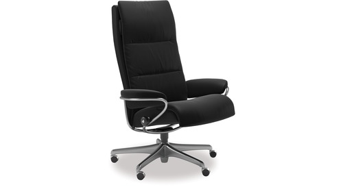 Stressless® Tokyo Leather Home Office Chair - High Back Stressless® Tokyo Leather Home Office Chair - High Back